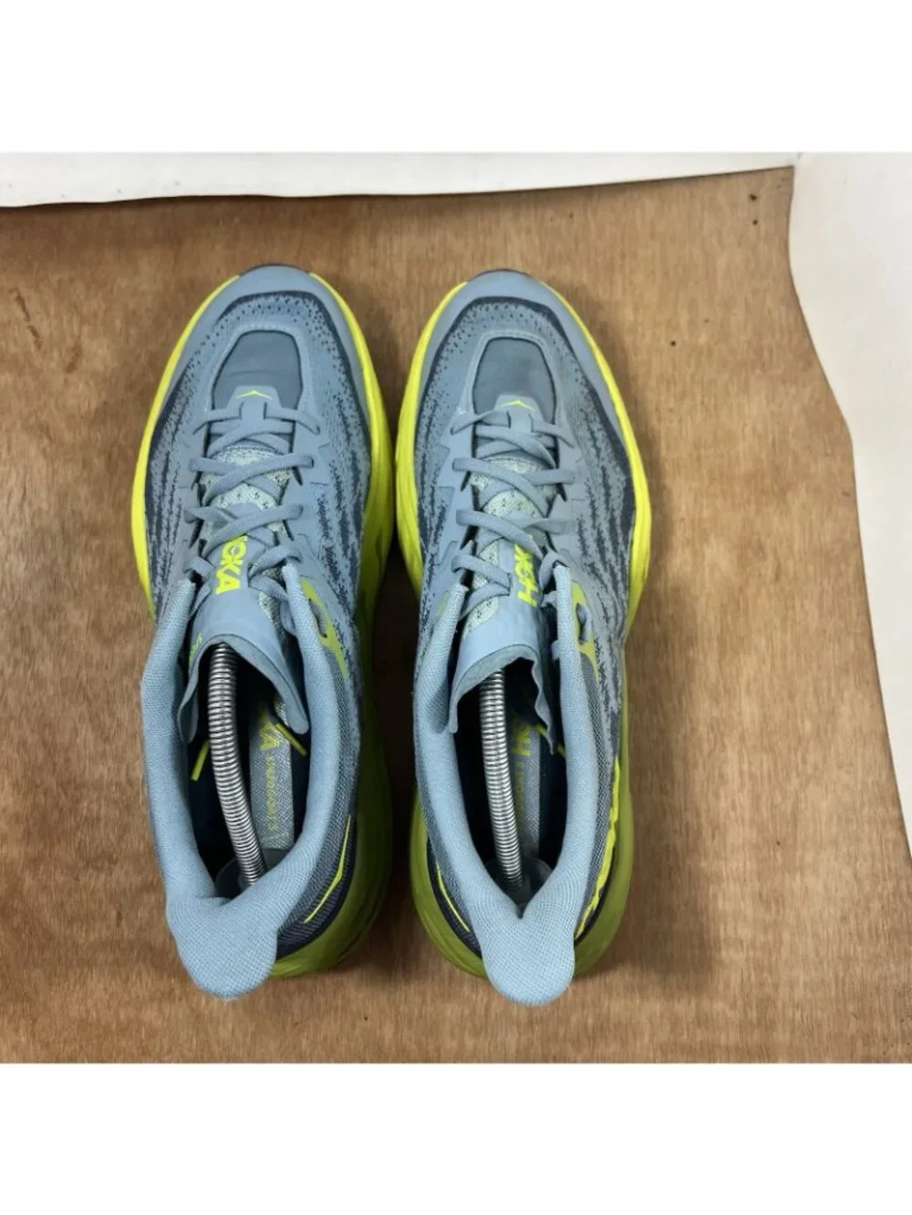 Hoka One One Speedgoat 5 Men Size 12 Grey Green Blue Running Shoes